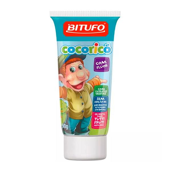 Gel Dental Infantil Cocoricó com Flúor Tutti-Frutti 90g - Bitufo