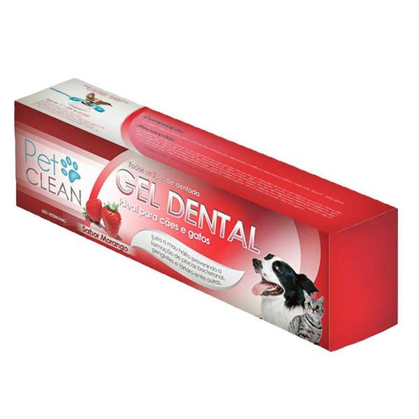 Gel Dental Morango Pet Clean 60g