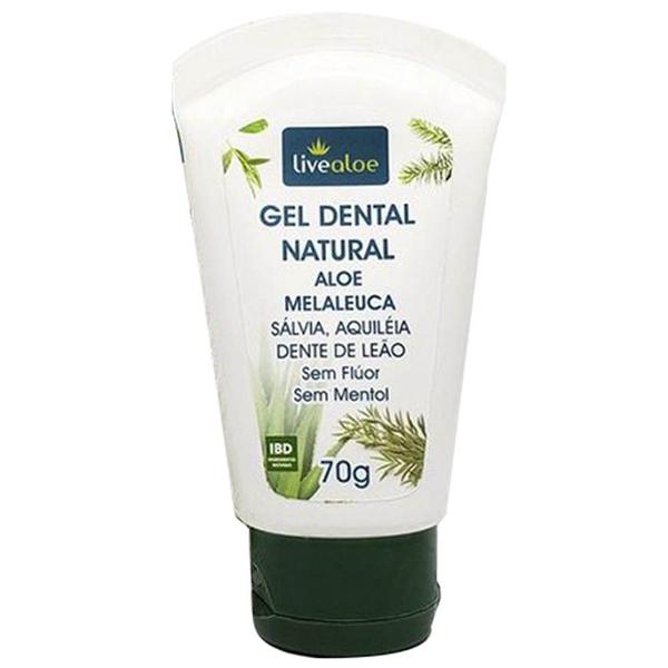 Gel Dental Natural Aloe Melaleuca 70g Livealoe