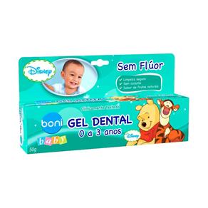 Gel Dental Sem Flúor Boni Baby Pooh - 50g