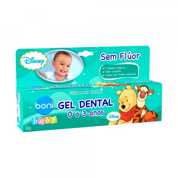 Gel Dental Sem Flúor Boni Baby Pooh 50g