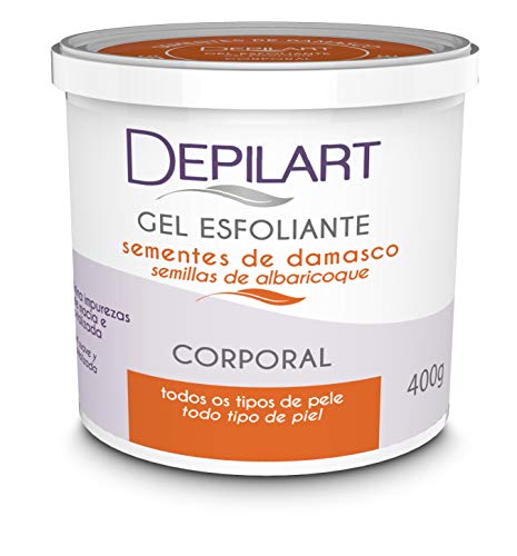 Gel Esfoliante Corporal 400g - Semente de Apricot DEPILART