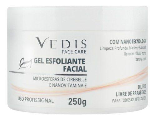 Gel Esfoliante Facial Com Nanotecnologia 250g - Vedis