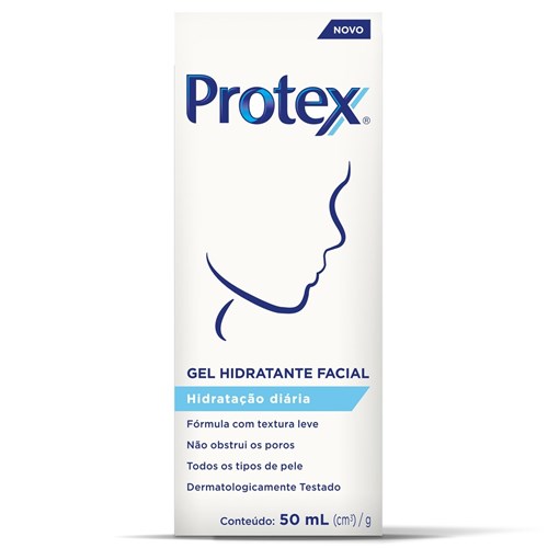 Gel Facial Diurno Hidratação Diária para Pele Normal Protex 50Ml