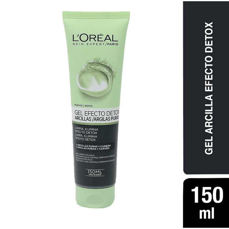 Gel Facial L'Oréal Arcilla Radiante, 150 Ml Gel Facial Loreal Arcilla Radiante, 150 Ml