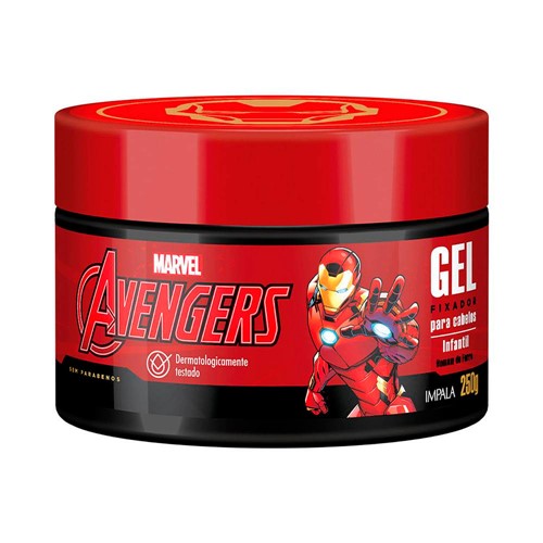 Gel Fixador Impala Infantil Avengers Homem de Ferro 250gr