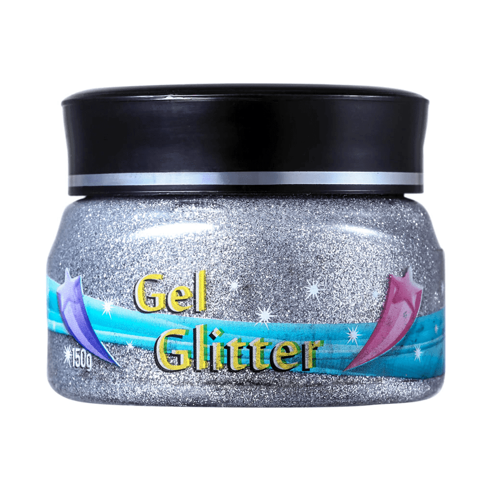 Gel Glitter ColorMake Prata 150g