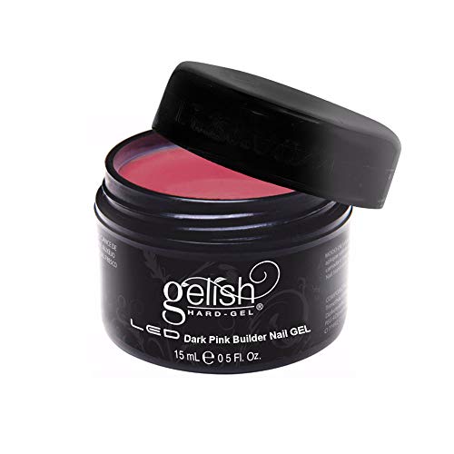 Gel Hard Gelish Harmony Dark Pink Builder Nail Led/Uv 15gr