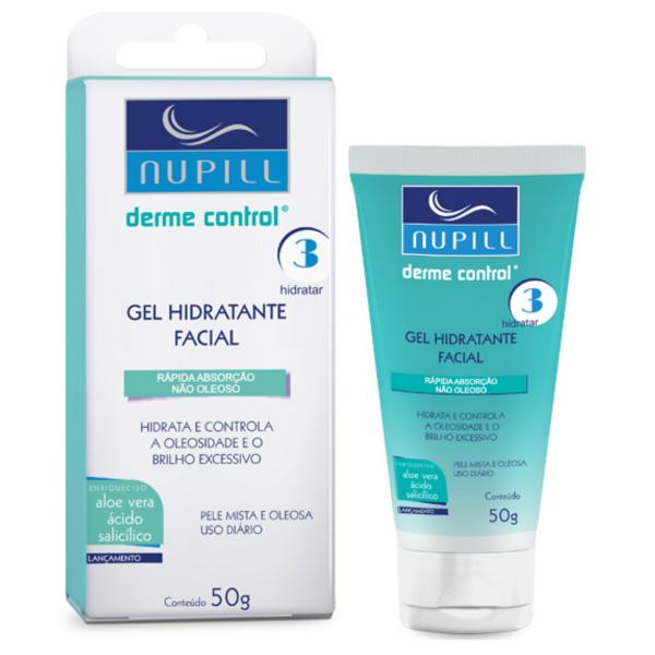 Gel Hidratante Facial Anti-acne Nupill Derme Control 50g