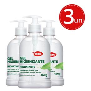 Gel Higienizante By Rede 460g - 3 Unidades