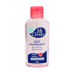 Gel Higienizante Hi Clean Extrato de Rosa - 60ml