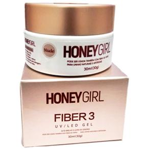 Gel Honey Girl Fiber3 Nude Construção de Unha em Gel 30gr
