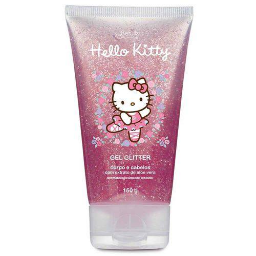 Gel Infantil Cabelo e Corpo Glitter Hello Kitty 180gr