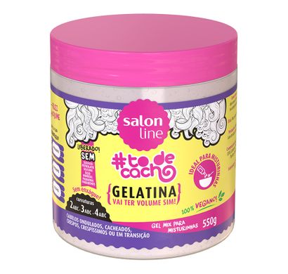 Gel Mix para Misturinhas Gelatina Vai Ter Volume Sim! #ToDeCacho 550g - Salon Line