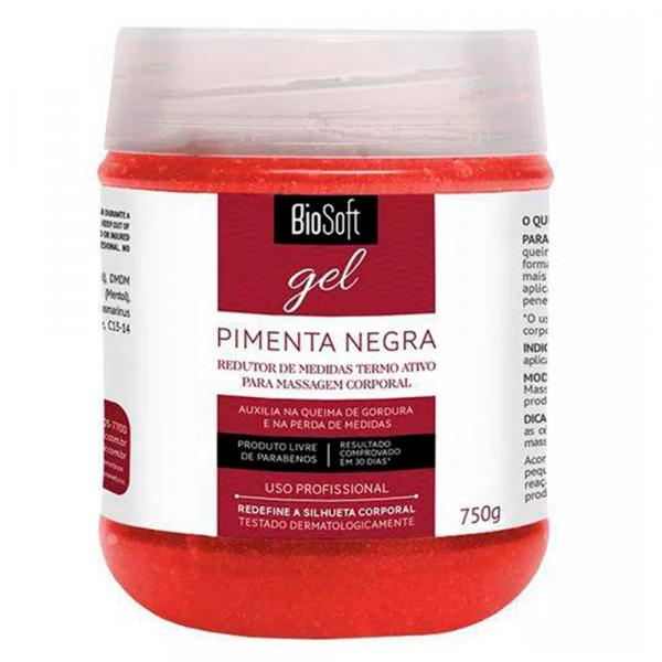 Gel para Massagem Bio Soft Pimenta Negra 750g - Soft Hair