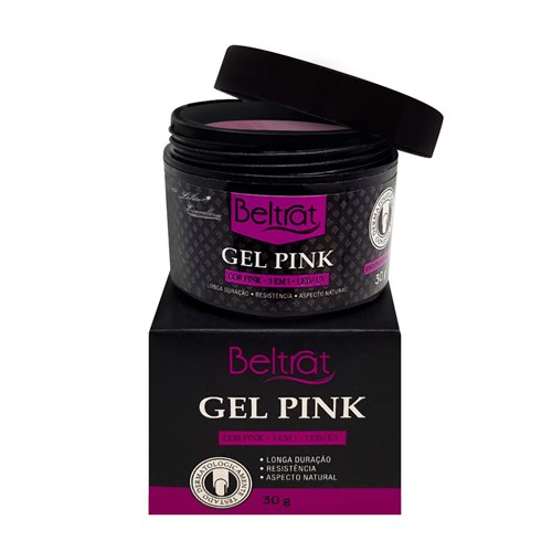 Gel Pink Beltrat Led/uv Alongamento Unha Profissional 30G
