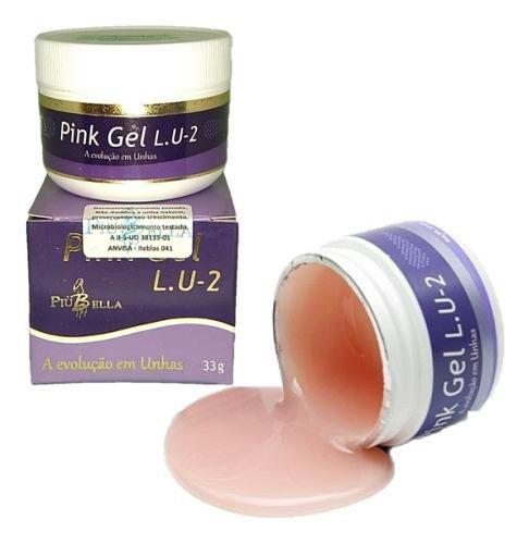 Gel Pink Lu2 33g - Piu Bella Original (promoção) - Piubella