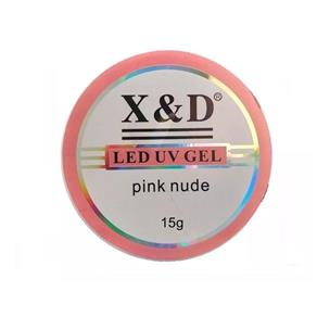 Gel Pink Nude Led Uv X&D 15G para Unhas Gel e Acrigel