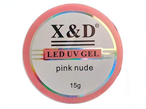 Gel Pink Nude Led Uv X&D 15gr para Unhas Gel e Acrigel