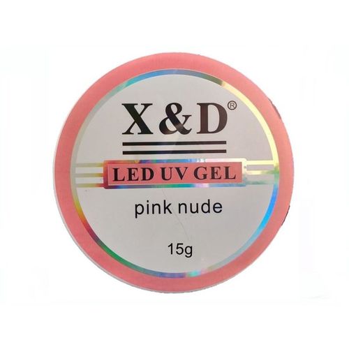 Gel Pink Nude Led Uv X&d 15gr X & D para Unhas Gel e Acrigel X e D