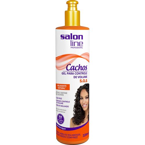 Gel Redutor de Volume Salon Line Sos 320ml-fr Cachos GEL RED VOL SALON-L SOS 320ML-FR CACHOS
