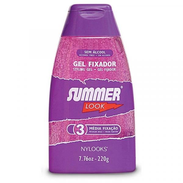 Gel Summer Ny Looks Desodorante 220gr Rosa Medio