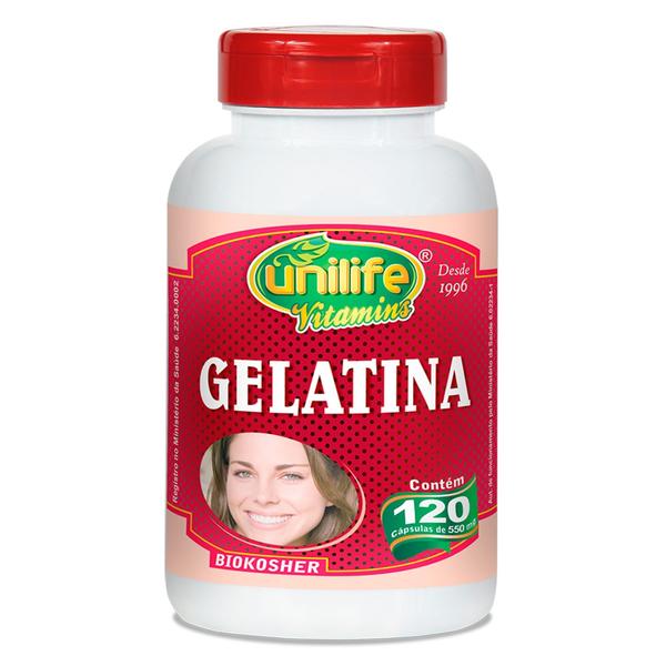 Gelatina (550mg) 120 Cápsulas - Unilife