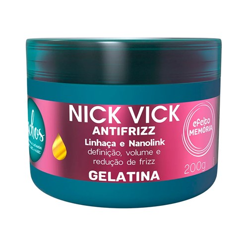 Gelatina Antifrizz Nick & Vick Cachos 200gr