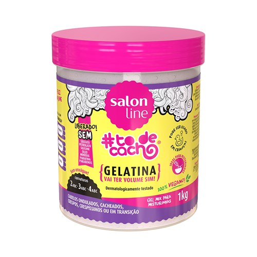 Gelatina Capilar Salon Line #todecacho Vai Ter Volume Sim 1kg