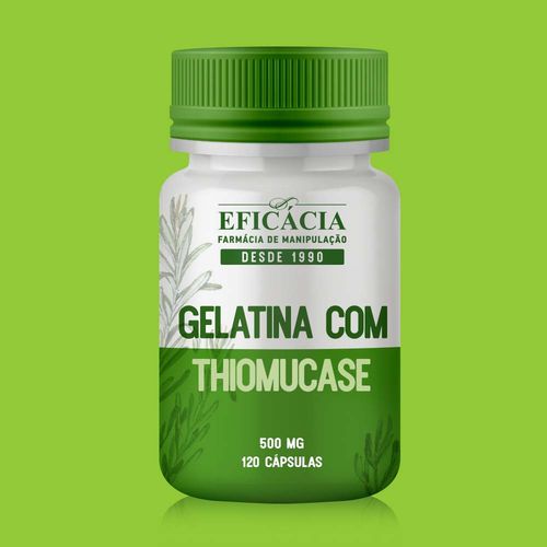 Gelatina com Thiomucase 500mg - 120 Cápsulas