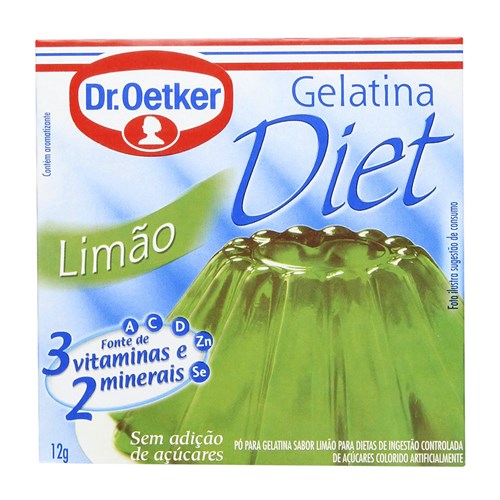 Gelatina Diet Sabor Limão Dr. Oetker 12G
