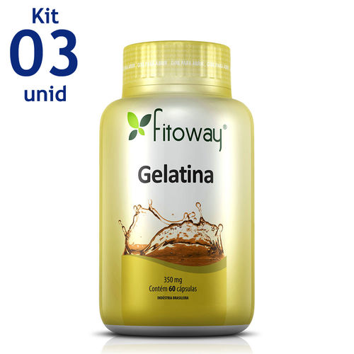 Gelatina Fitoway 350mg 3 Unid. 60 Caps