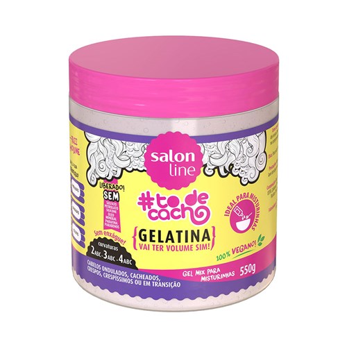 Gelatina Gel Mix Salon Line To de Cachos 550g