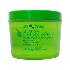 Gelatina Green Apple Hidratação Profunda Love Potion 300gr