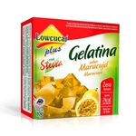 Gelatina Lowçucar Plus com Stevia Sabor Maracujá 10g