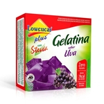 Gelatina Lowçucar Plus com Stevia Sabor Uva 10g