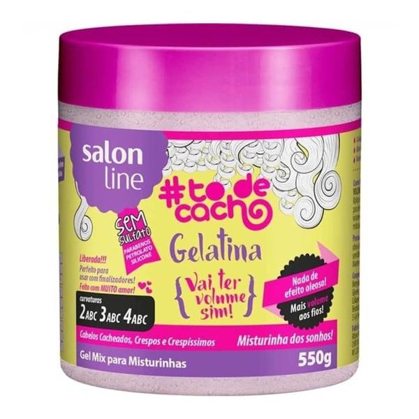 Gelatina Mix To de Cachos Vai Ter Volume Sim 550g - Salon Line
