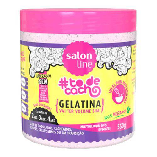 Gelatina Mix Vai Ter Volume Sim Todecacho Salon Line 550g