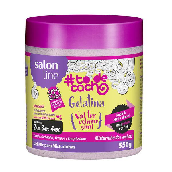 Gelatina Mix Vai Ter Volume Sim Todecacho Salon Line 550g