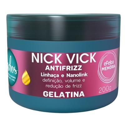 Gelatina Nick Vick Antifrizz Cachos 200g