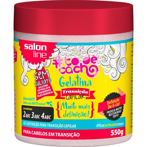 Gelatina Transição Capilar Todecacho Salon Line 550g Muito Mais Definição - To de Cacho