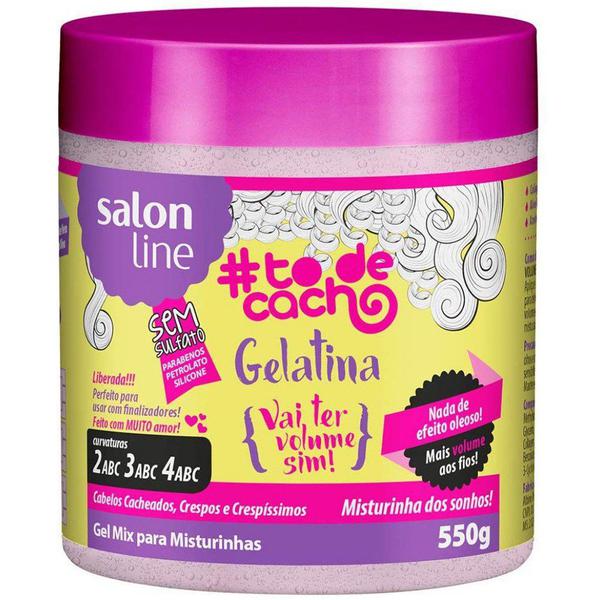 Gelatina Vai Ter Volume Sim! ToDeCacho - Salon Line - 550g