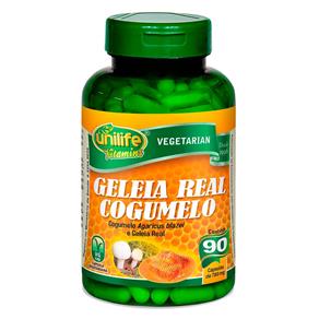 Geléia Real Liofilizada com Cogumelo - Vegetarianas - 90 Cápsulas