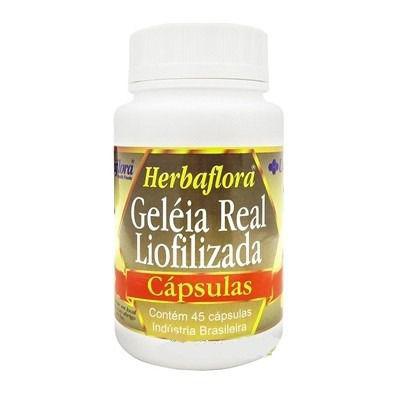 Geleia Real Liofilizada Herbaflora - Uniflora - 45 Cápsulas 150mg