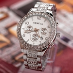 Geneva Women Fashion Luxury Crystal Quartz Watch SL
