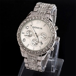 Geneva Women Fashion Luxury Crystal Quartz Watch