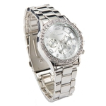 Geneva Date Quartz Wrist Watch Female Luxury Crystal Lady Ladies Watch SL