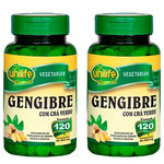 Gengibre com Chá Verde 2x 120 Comprimidos Unilife