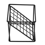 Geometric Calças de ar Titular Tillandsia Container cremalheira para Home Varanda Decor (Black)