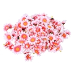 Gérbera Heads Partido Artificial Tecido da flor do casamento 4 centímetros 100PCS (# 9 rosa pálido)